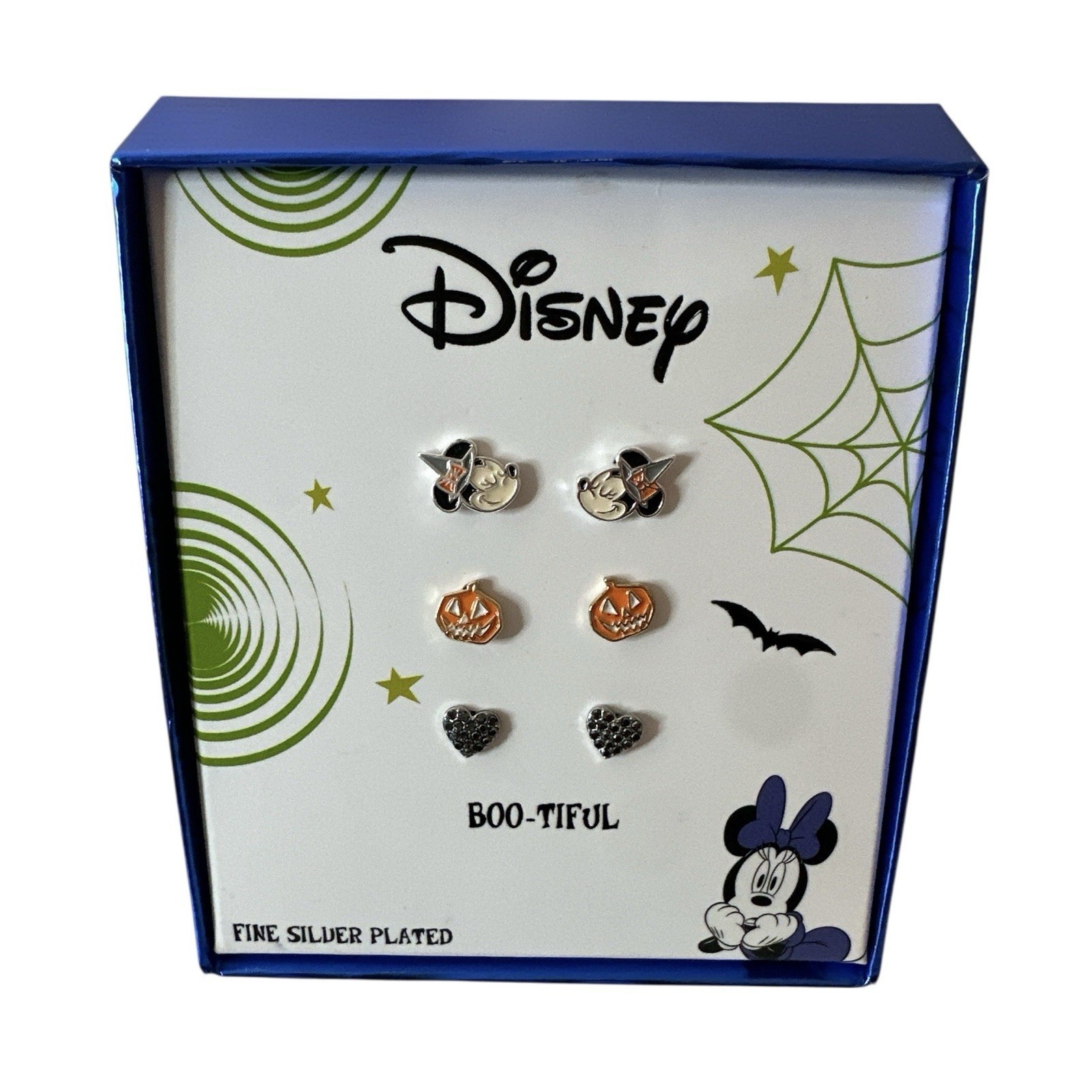 New Disney Earrings Mickey Mouse Bootiful Witch Pumpkin Heart Halloween